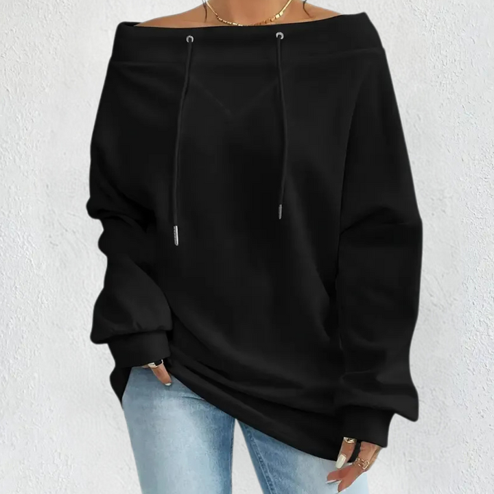 Stilla | Luksuriøs Sweatshirt med Udsat Skuldre til Kvinder
