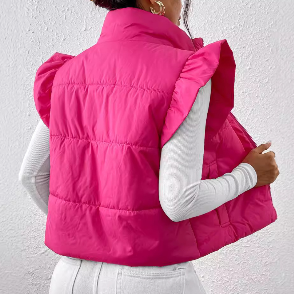 Stilla | Moderne Korte Stikkede Gilet til Kvinder
