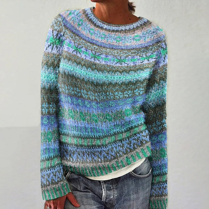 Stilla | Vintage-strikpullover