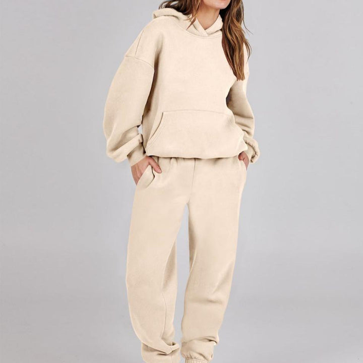 Stilla | Dame Hoodie og Livligt Efterårs Sweatpants Sæt