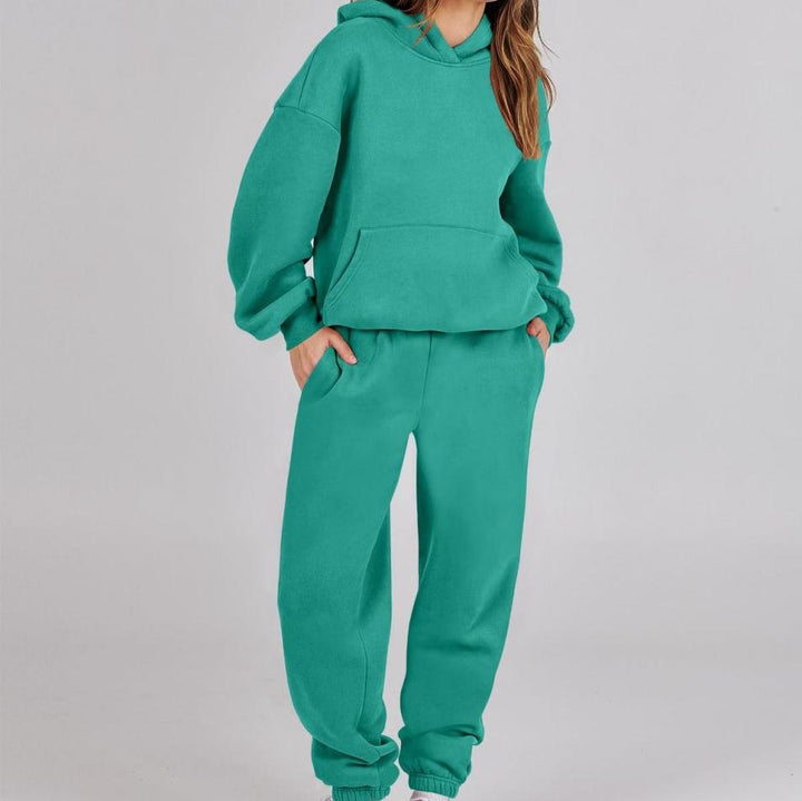 Stilla | Dame Hoodie og Livligt Efterårs Sweatpants Sæt