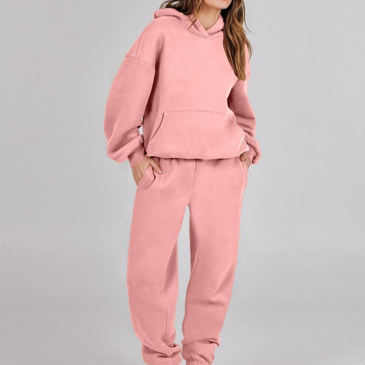 Stilla | Dame Hoodie og Livligt Efterårs Sweatpants Sæt