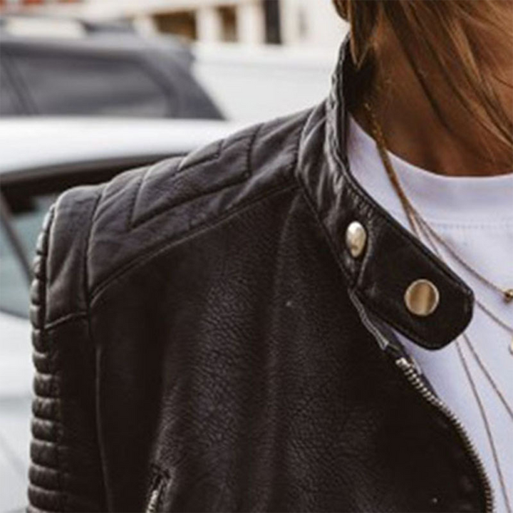 Stilla | Dame Cropped Bikerjakke