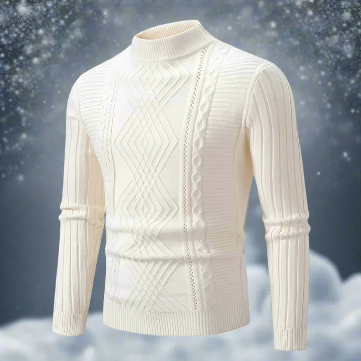 Stilla | Uld Rullehals Sweater Kabelstrik Rullehals Sweater