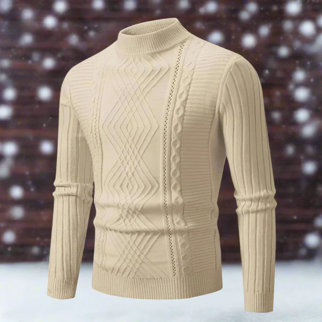 Stilla | Uld Rullehals Sweater Kabelstrik Rullehals Sweater