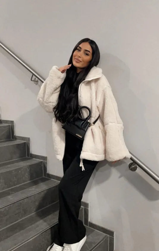 Stilla | Gilet teddy kort stilfuld dame