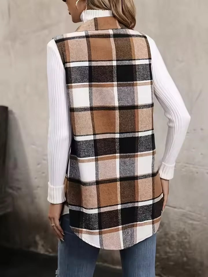 Stilla | Elegant Ruted Uden Ærmer Vest Til Kvinder