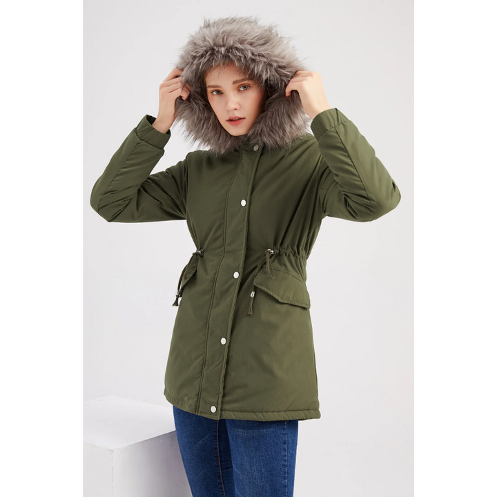 Stilla | Moderne Dame Button Down Parka Frakke til Vintervarme