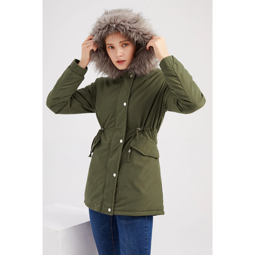 Stilla | Moderne Dame Button Down Parka Frakke til Vintervarme
