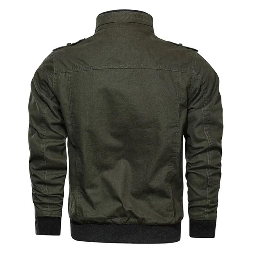Stilla | Herre Bomberjakke - Ståkrave med lynlåslomme på brystet