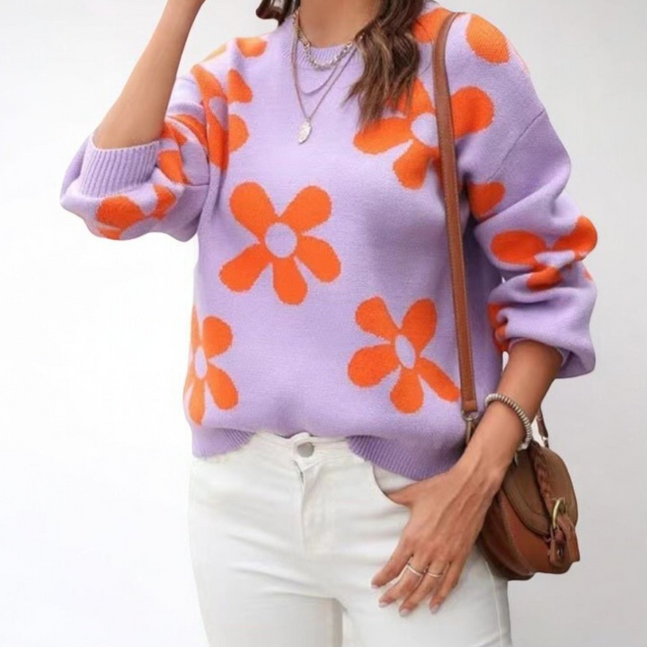 Stilla | Varmer Blomsterpullover