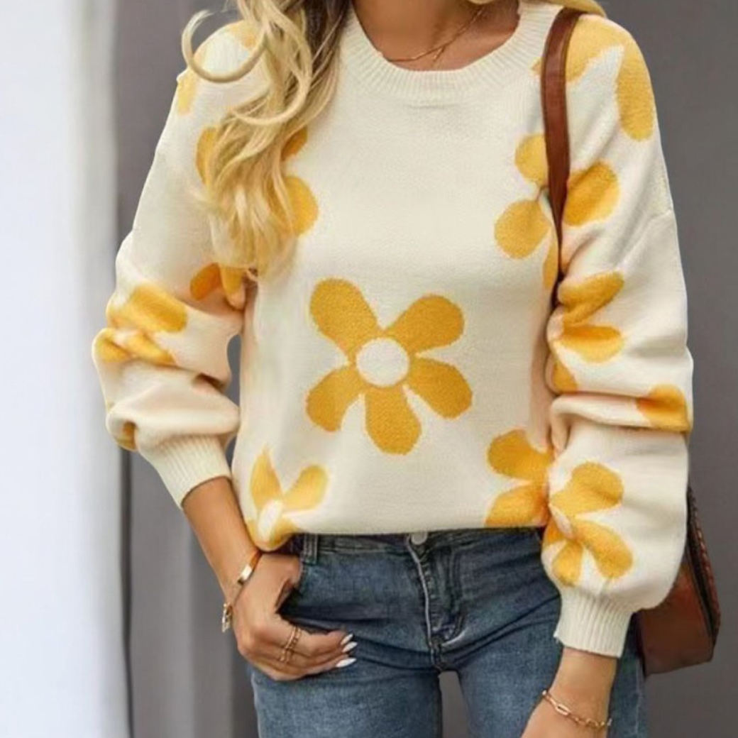 Stilla | Varmer Blomsterpullover