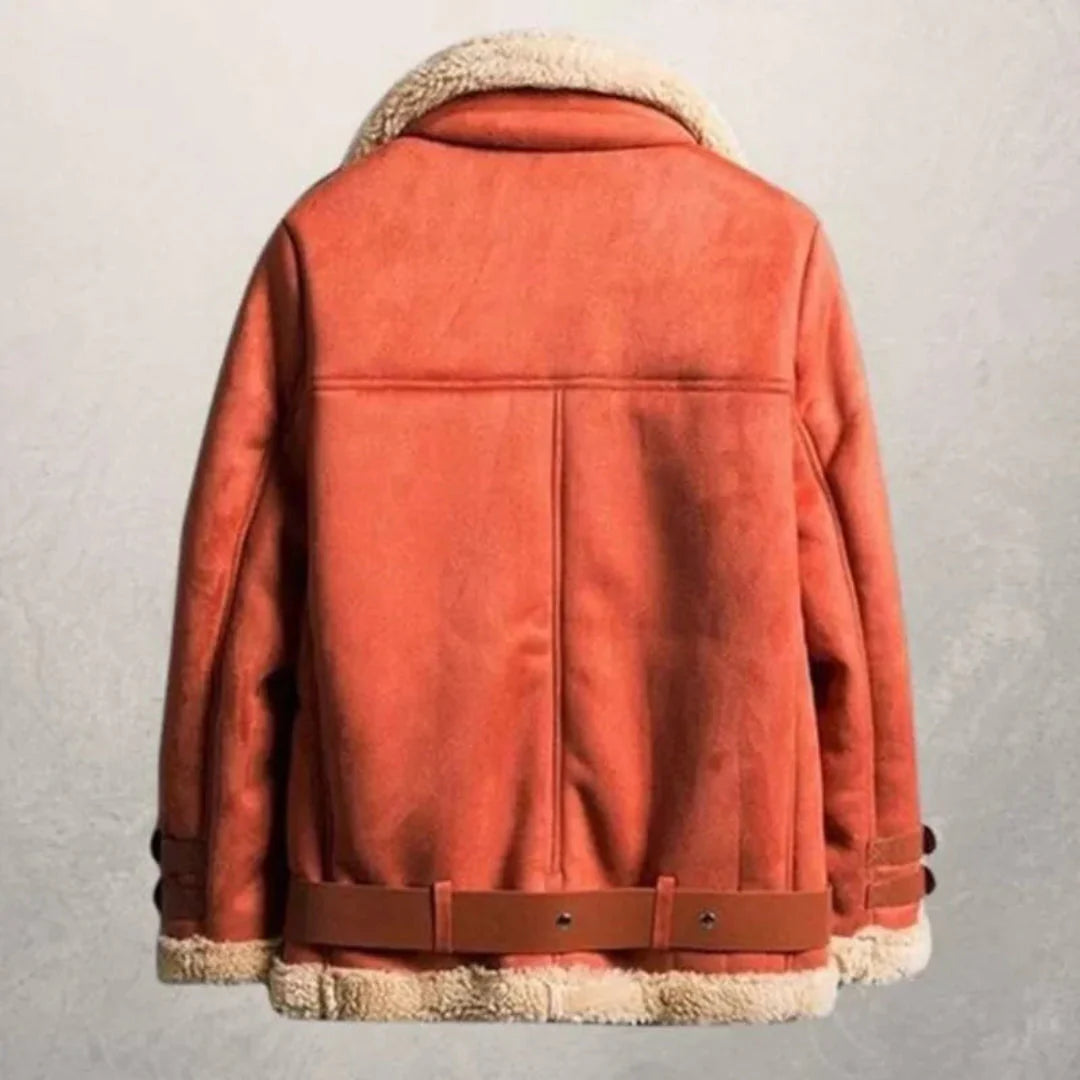 Stilla | Schafskindsforet Suede-Pilotjakke
