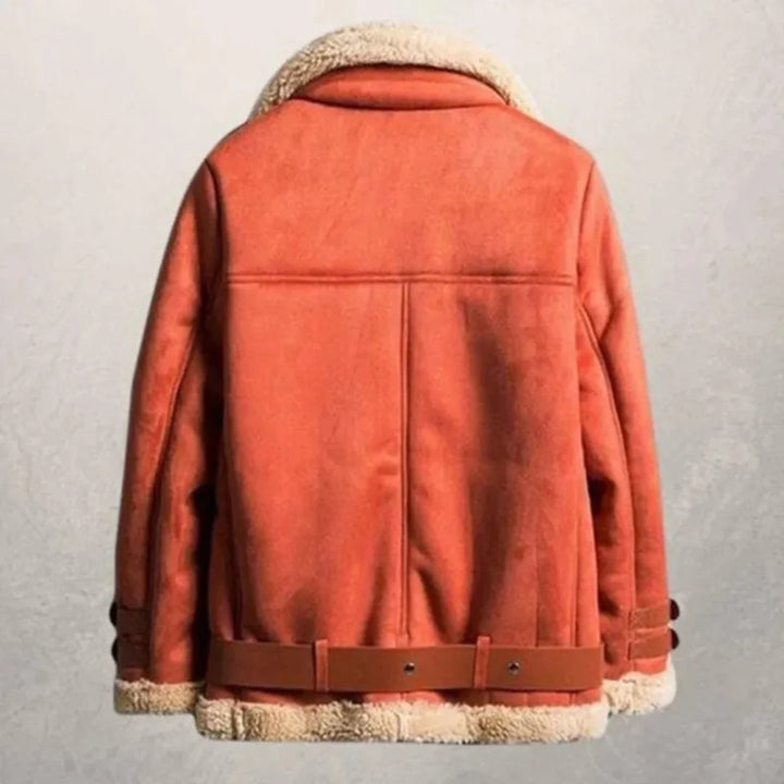Stilla | Schafskindsforet Suede-Pilotjakke
