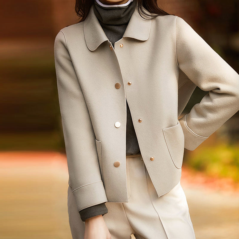 Stilla | Button-Up Jakke - Skjortekrave med frontlommer