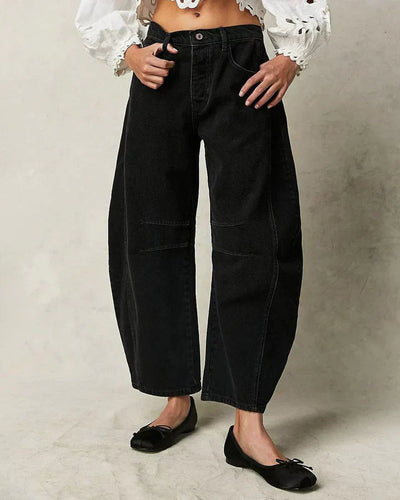 Stilla | Mid-Rise Barrel Jeans til Kvinder