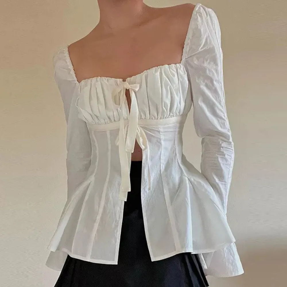Stilla | Elegant Plisseret Bluse til Damer