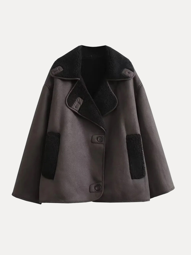Stilla | Oversized vest til kvinder med pels