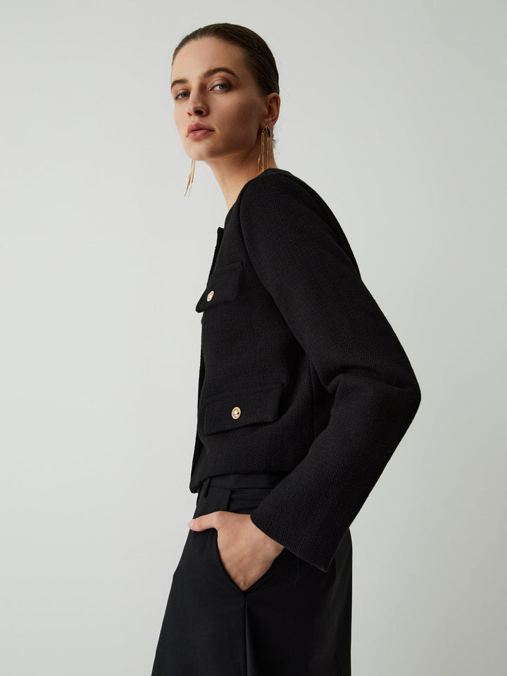 Stilla | Knap Tweed Jakke