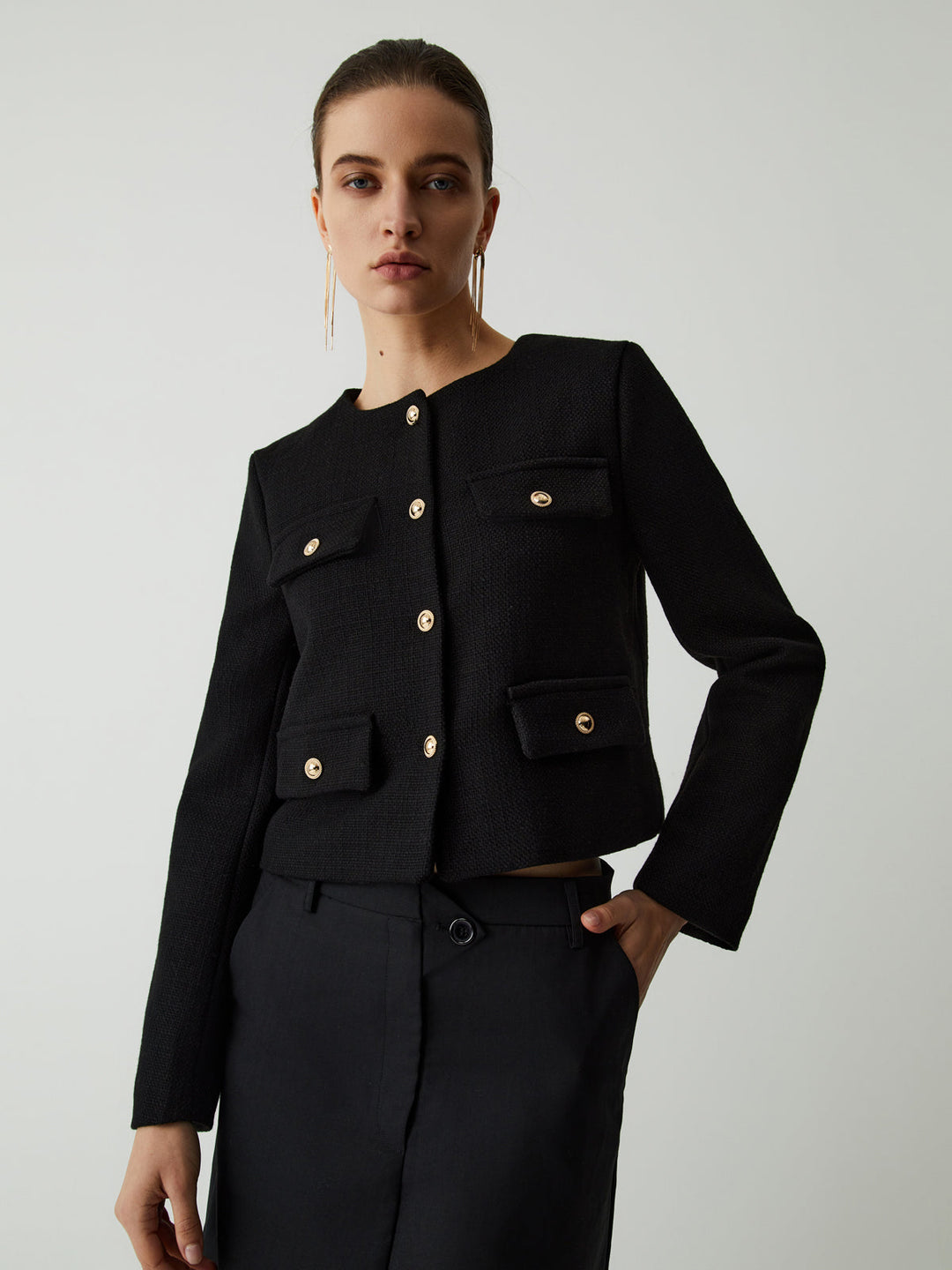 Stilla | Knap Tweed Jakke