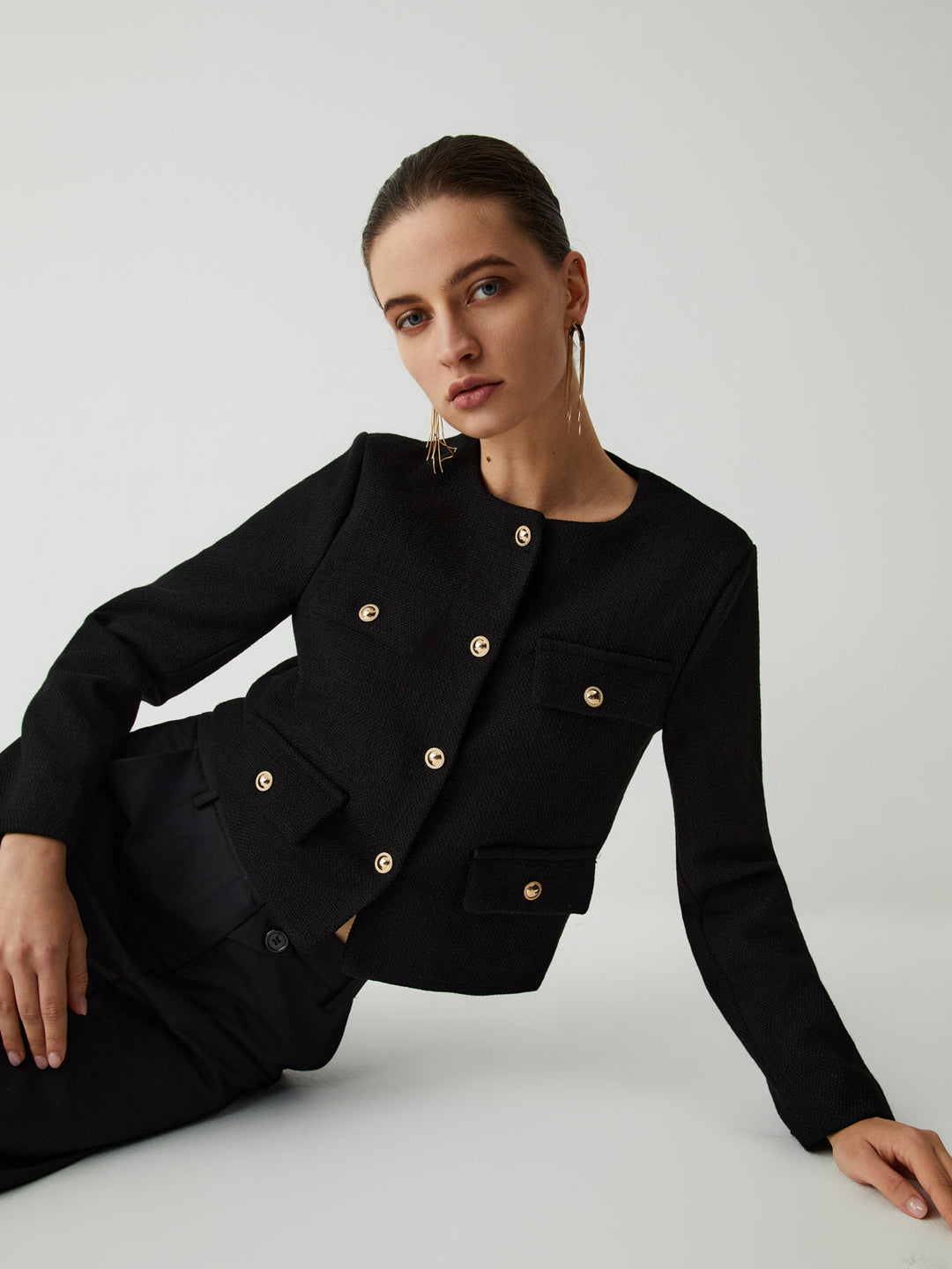 Stilla | Knap Tweed Jakke
