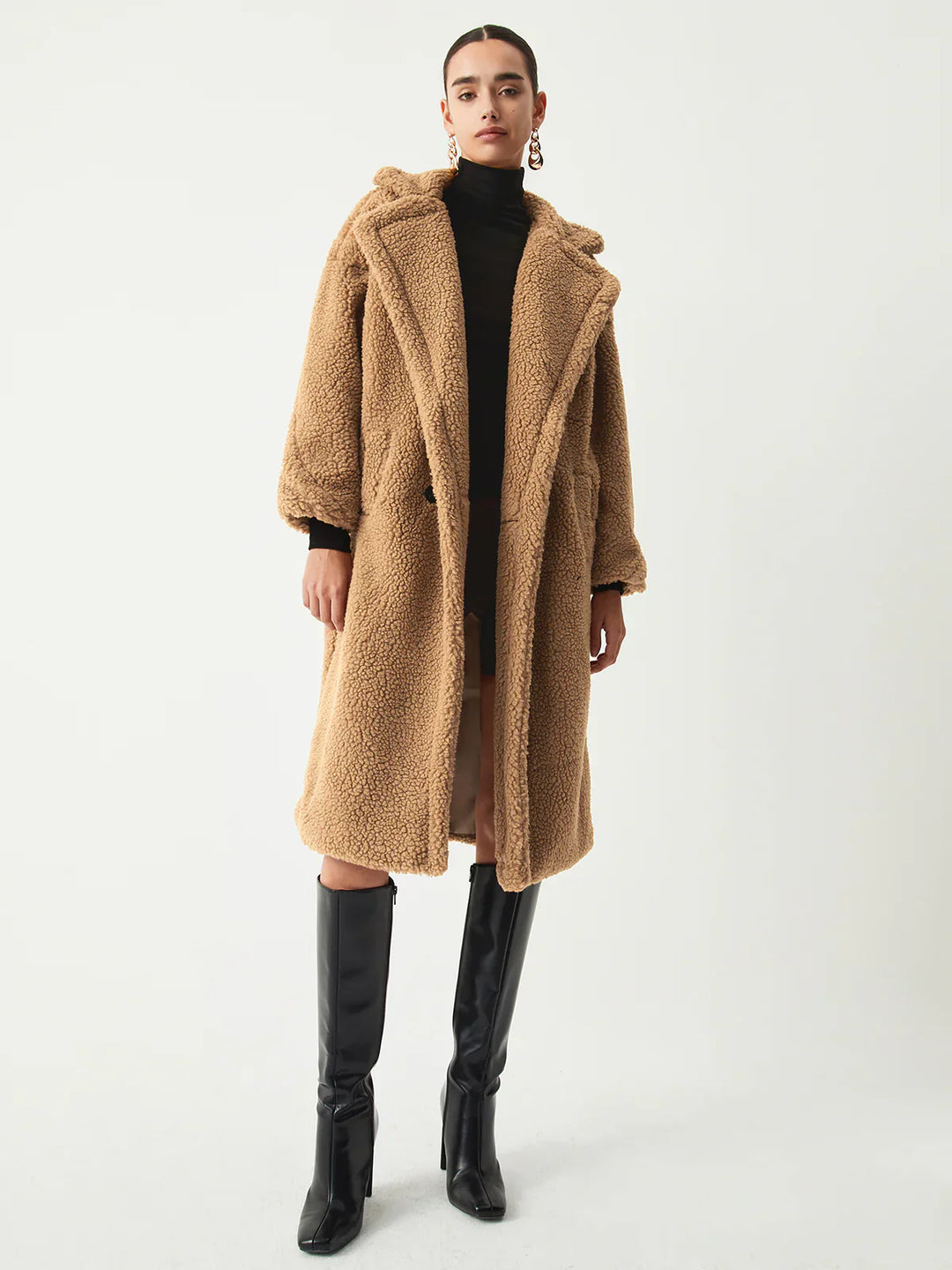 Stilla | Dobbelt Lomme Flurry Longline Fleecejakke
