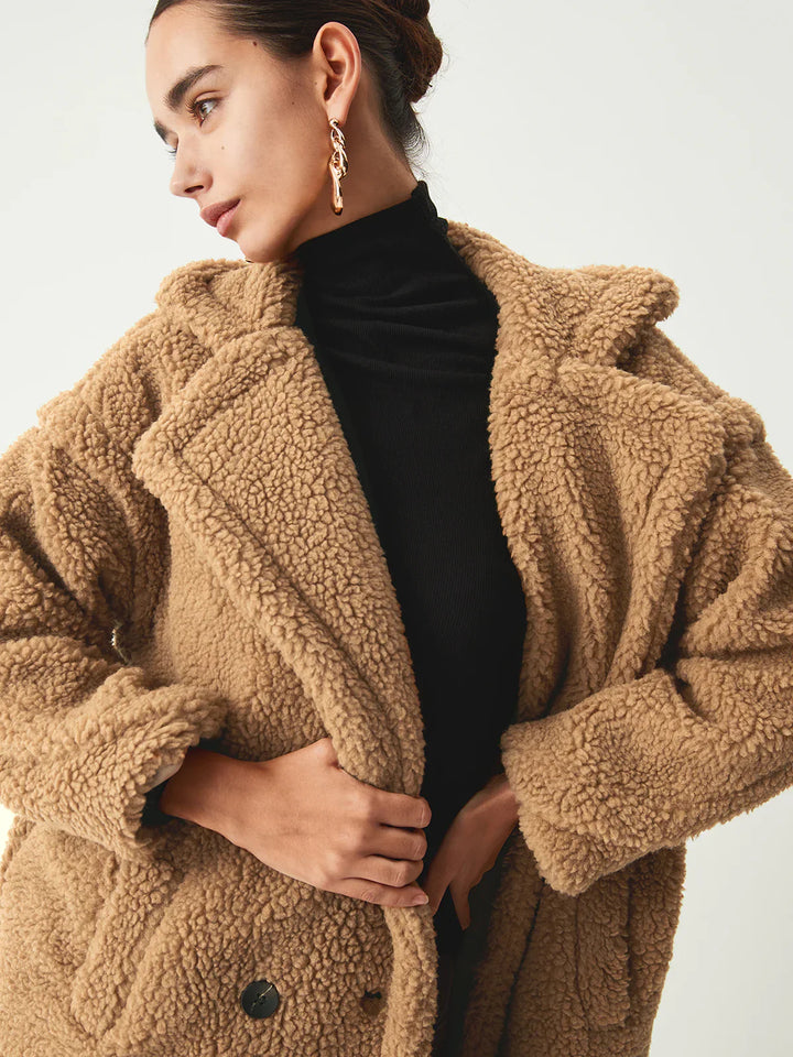 Stilla | Dobbelt Lomme Flurry Longline Fleecejakke