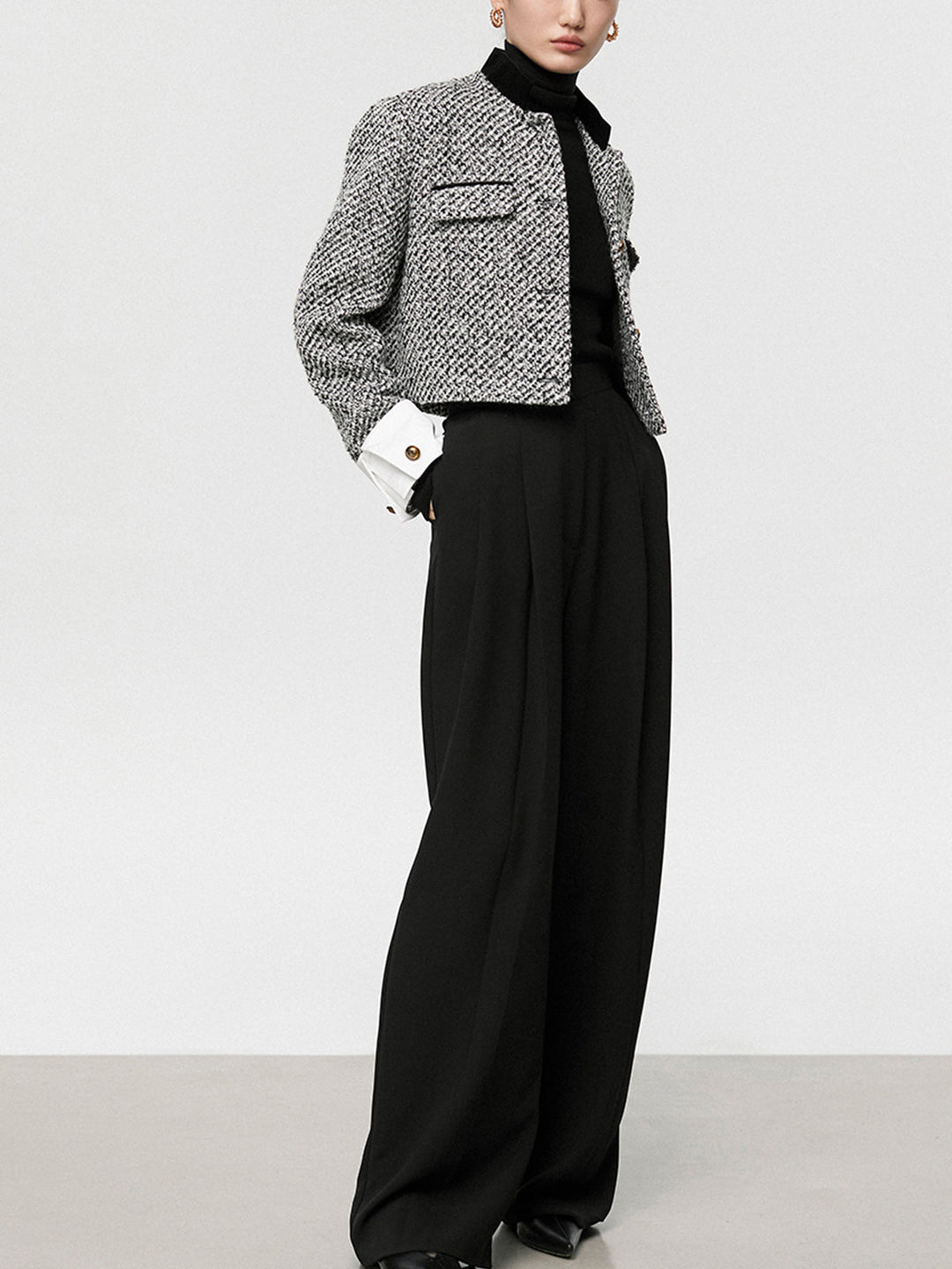 Stilla | Boucle Crop Blazer