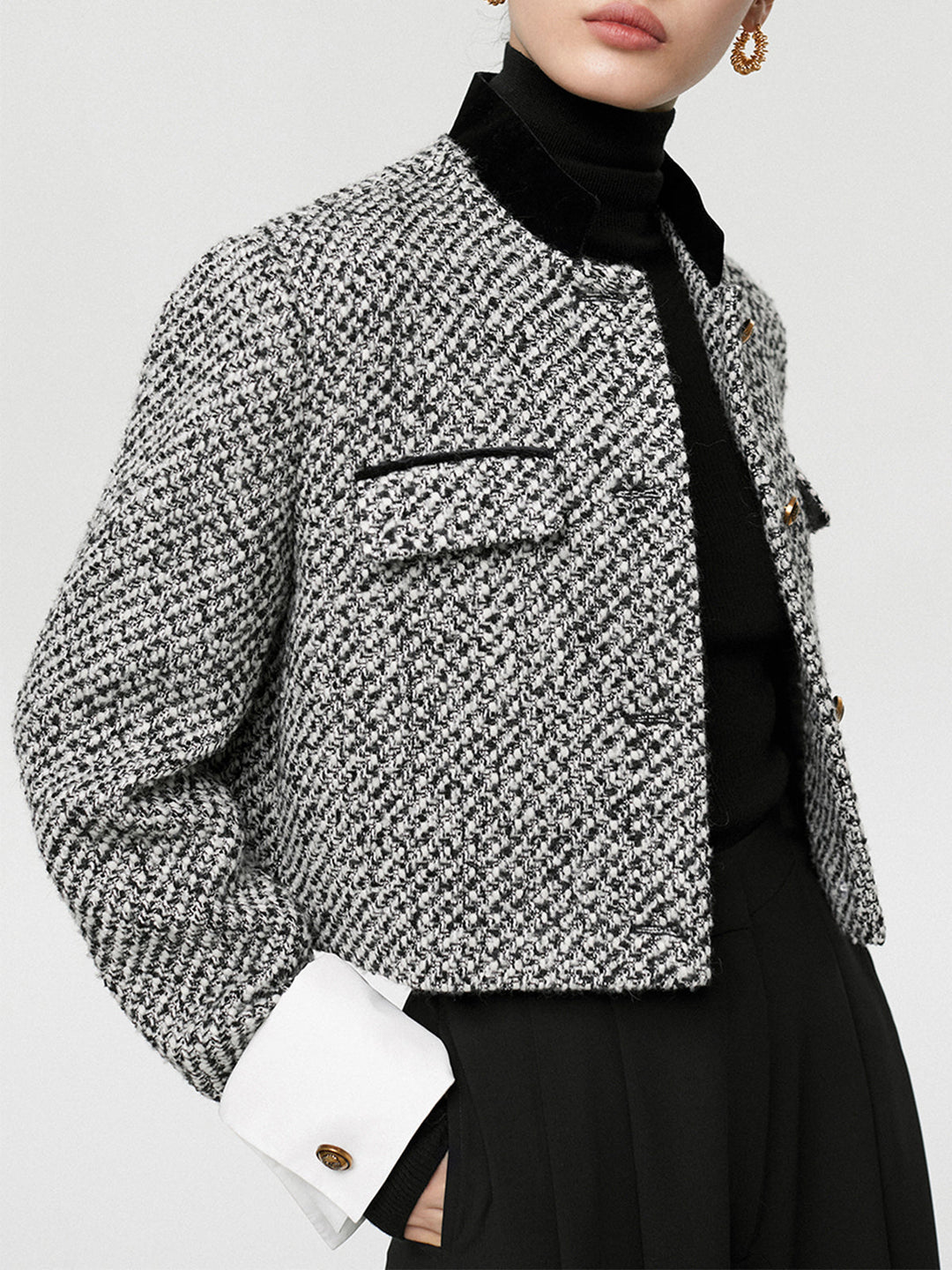 Stilla | Boucle Crop Blazer