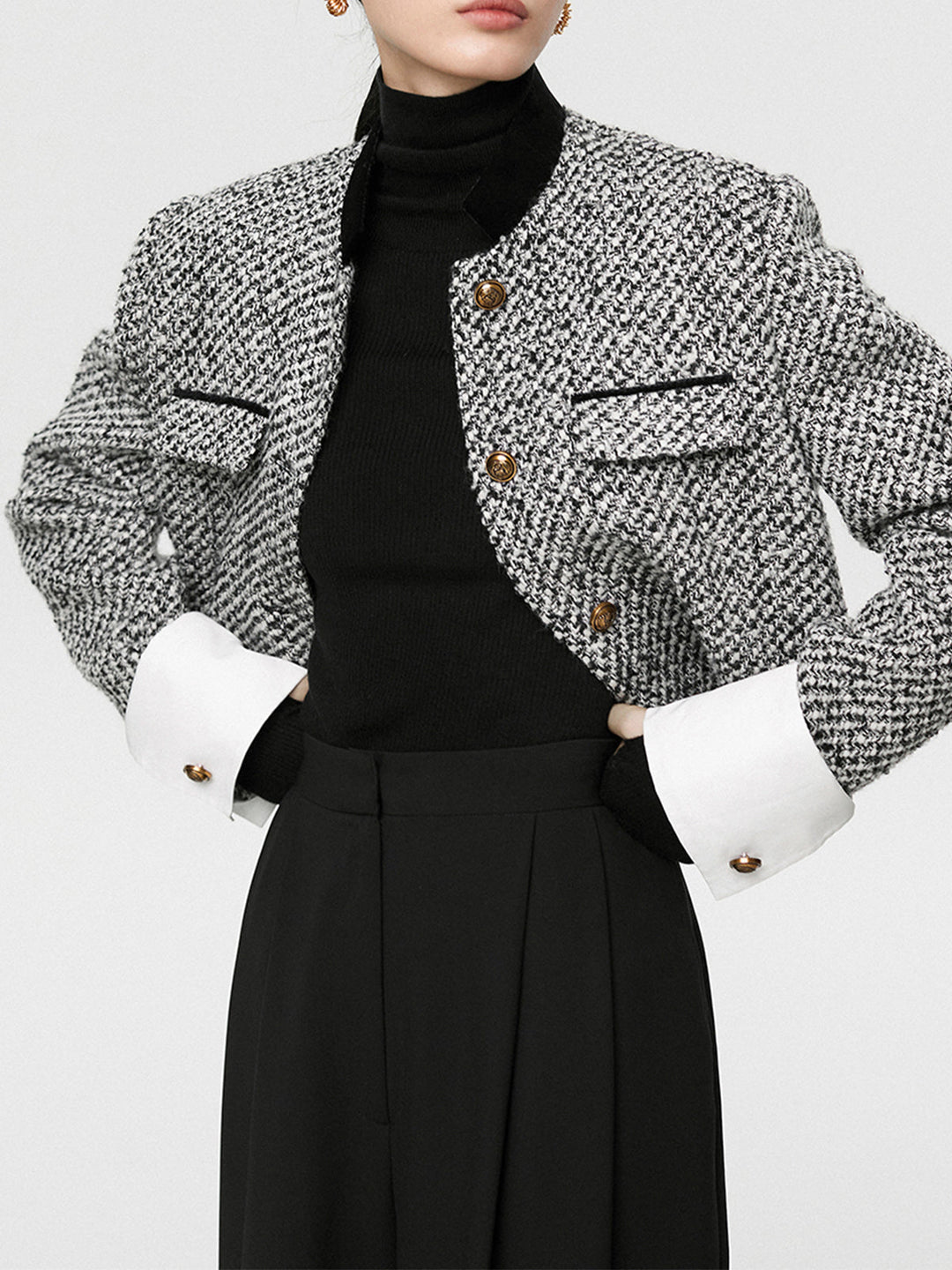 Stilla | Boucle Crop Blazer