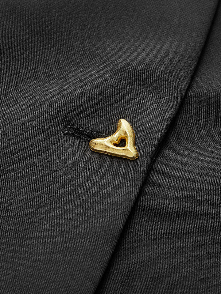 Stilla | Ærmeløs Blazer-Top med Skulpturel Silhuet Polyesterblanding Moderne & Sofistikeret