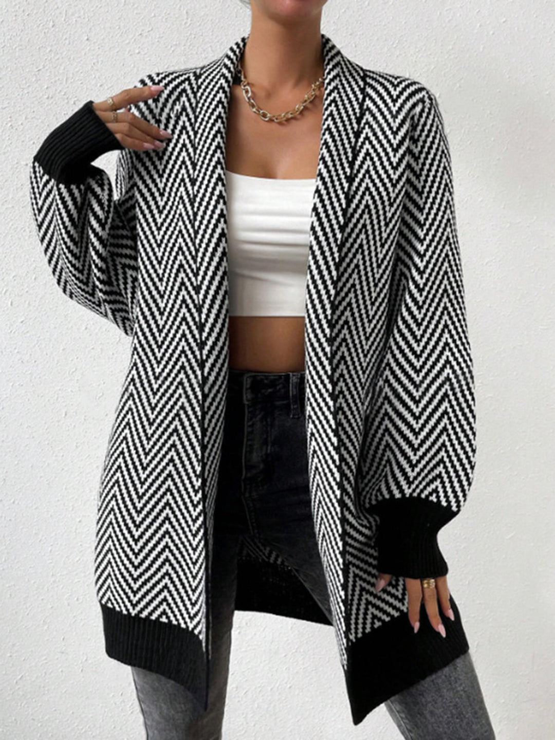 Stilla | Retro Strikjakke i Vintage-stil