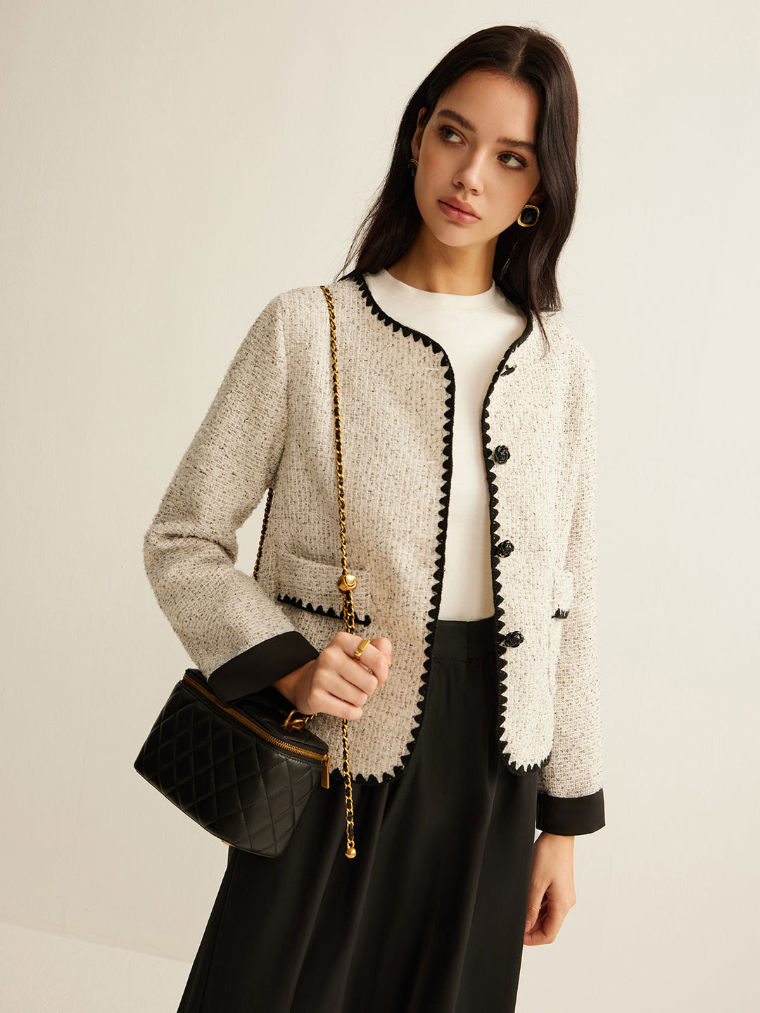 Stilla | Trim Tweed Kort Jakke