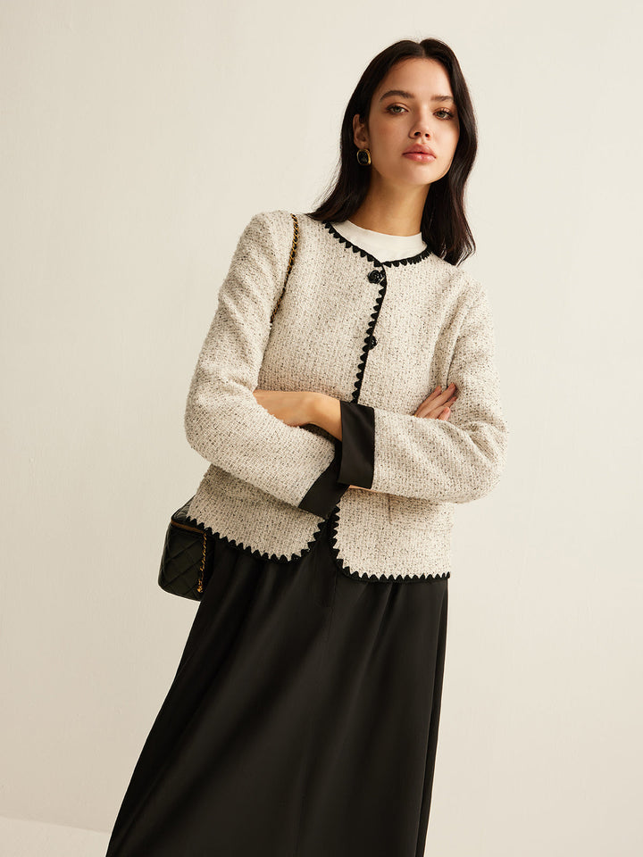 Stilla | Trim Tweed Kort Jakke