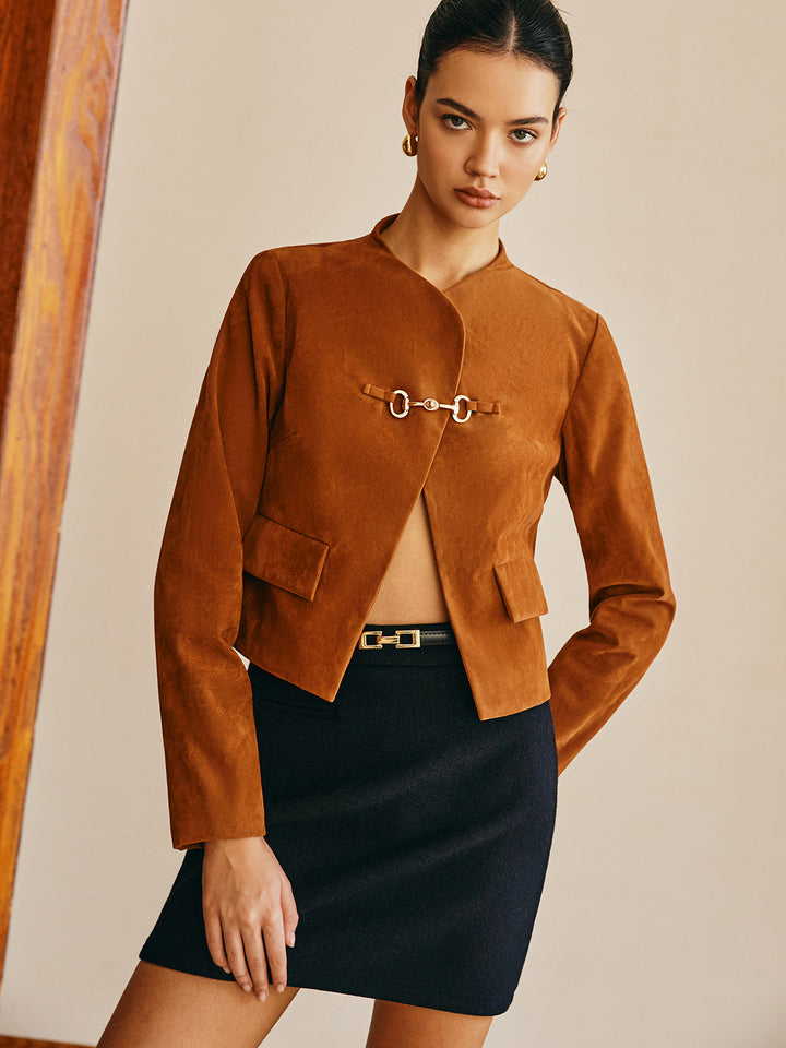 Stilla | Detalje Suede Jakke