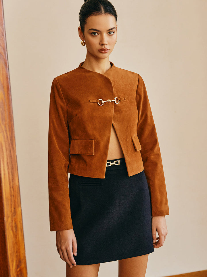 Stilla | Detalje Suede Jakke
