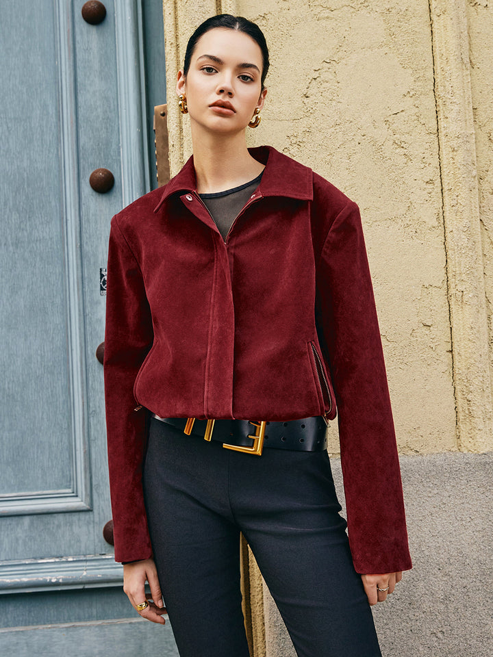 Stilla | Taske Revers Wildlederjakke