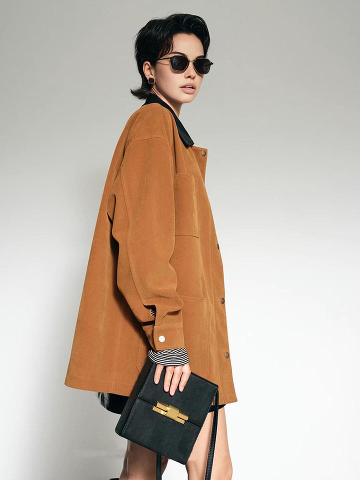 Stilla | Krave Oversized Suede Jakke