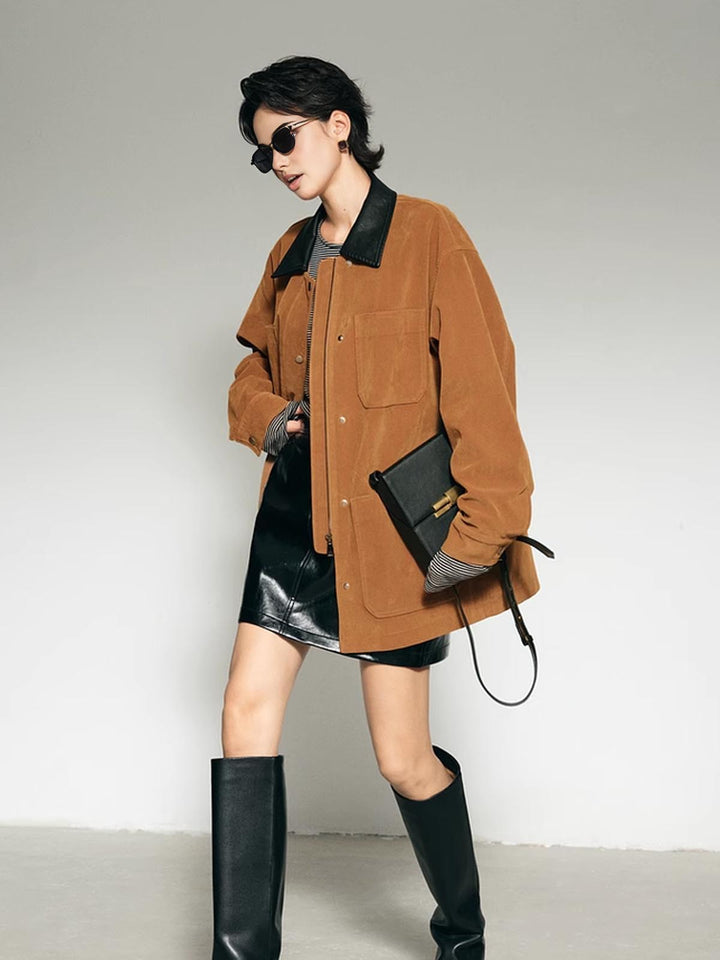 Stilla | Krave Oversized Suede Jakke