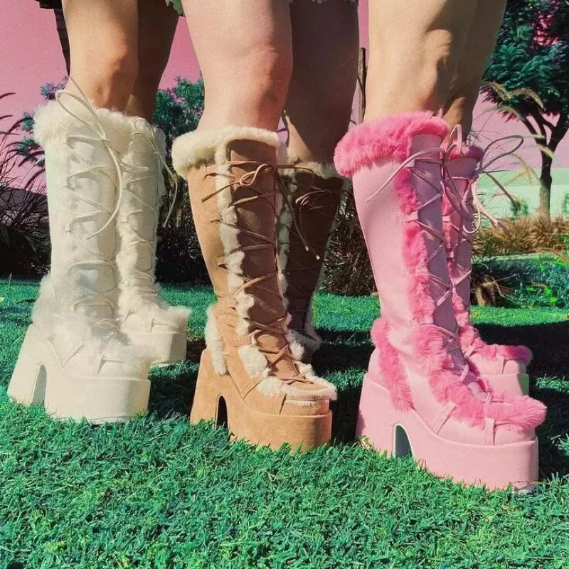 Stilla | Nye Vinter Kvinder Sne Støvler Platform (Sæson 1)