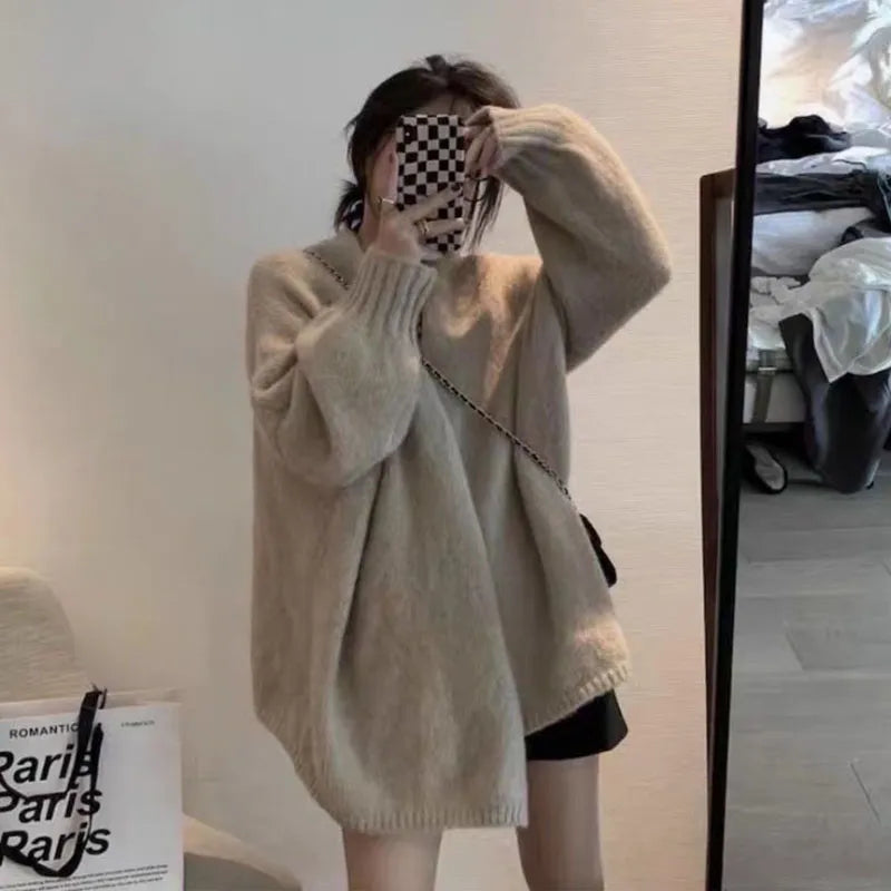 Stilla | Cardigan Plus Size Strik Åben Front Blød og Behagelig