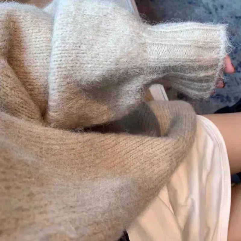 Stilla | Cardigan Plus Size Strik Åben Front Blød og Behagelig