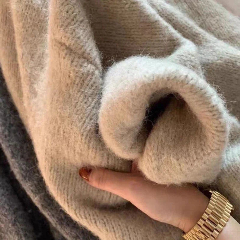 Stilla | Cardigan Plus Size Strik Åben Front Blød og Behagelig
