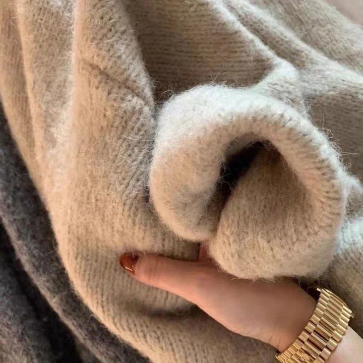 Stilla | Cardigan Plus Size Strik Åben Front Blød og Behagelig