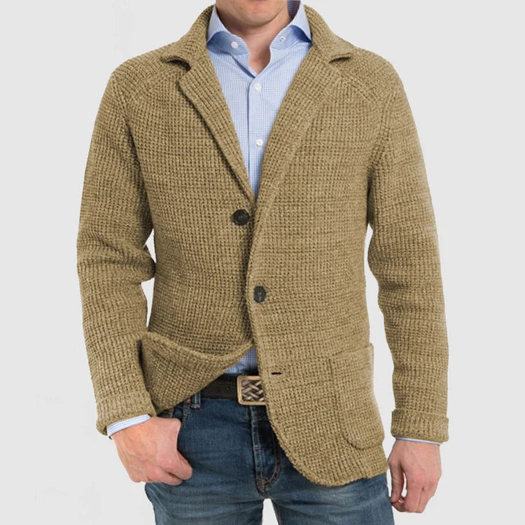 Stilla | Herr Strikblazer med To Knapper