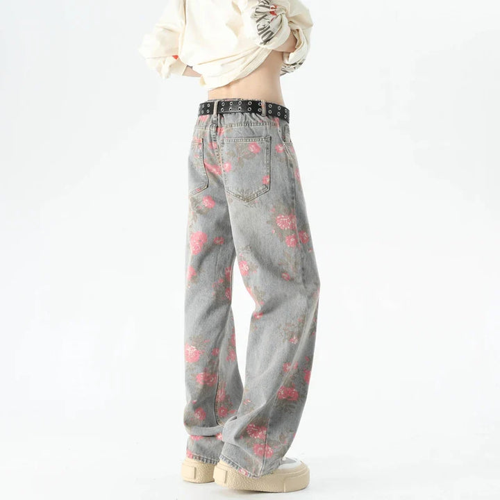 Stilla | Jeans med Blomsterprint til Herrer
