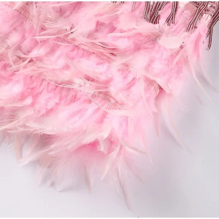 Stilla | Feather Mini Kjole