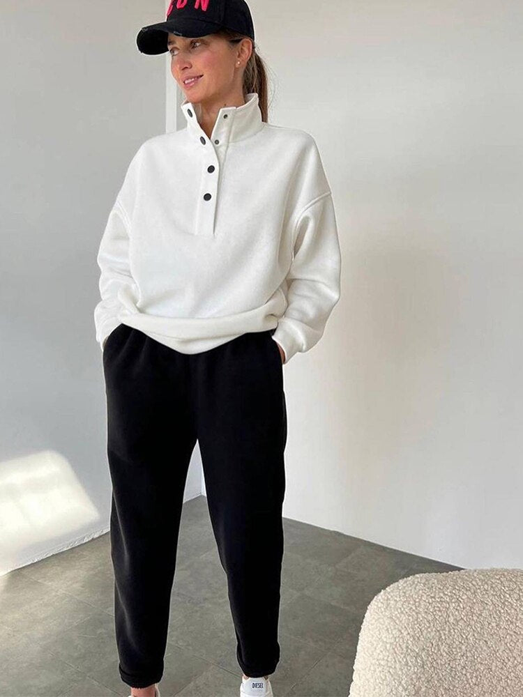 Stilla | Oversized Fleece-Jogging Sæt til Damer