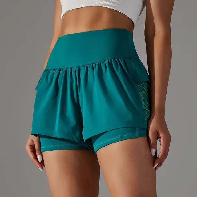 Skovae | Gym Sport Løbe Shorts til Damer med Høj Talje
