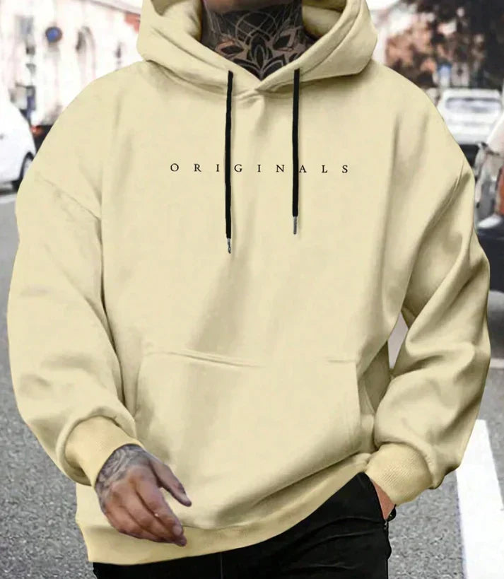 Stilla | Streetwear Efterårs Hoodie med Hætte til Mænd